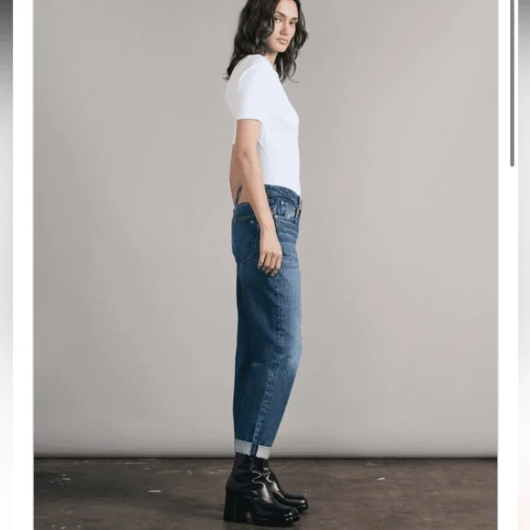 rag & bone Blue Boyfriend Jeans - Picture 11 of 15